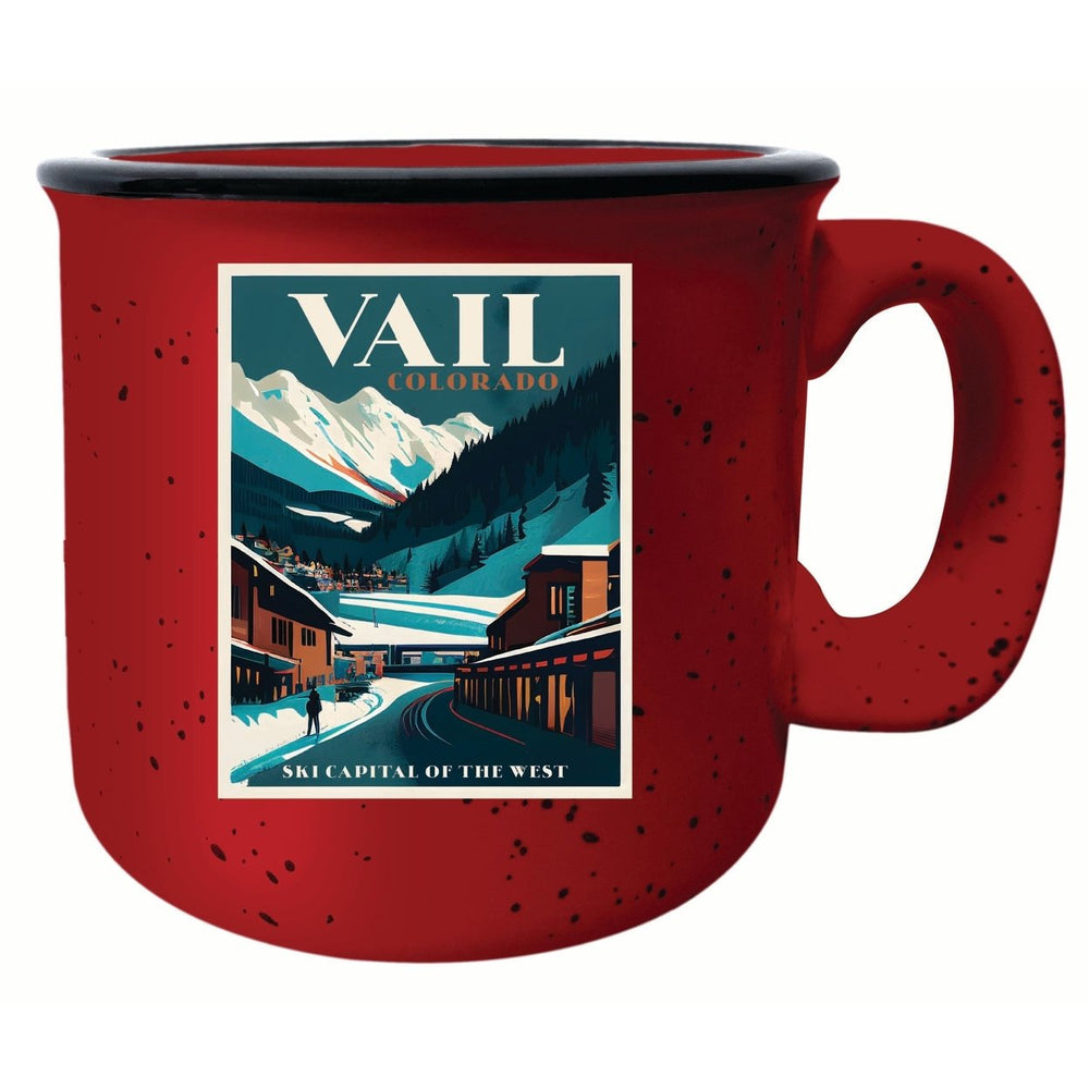 Vail Colorado Design B Souvenir 16 oz Ceramic camping mug Image 2