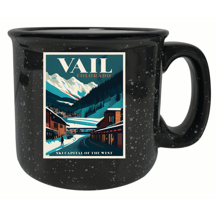 Vail Colorado Design B Souvenir 16 oz Ceramic camping mug Image 3