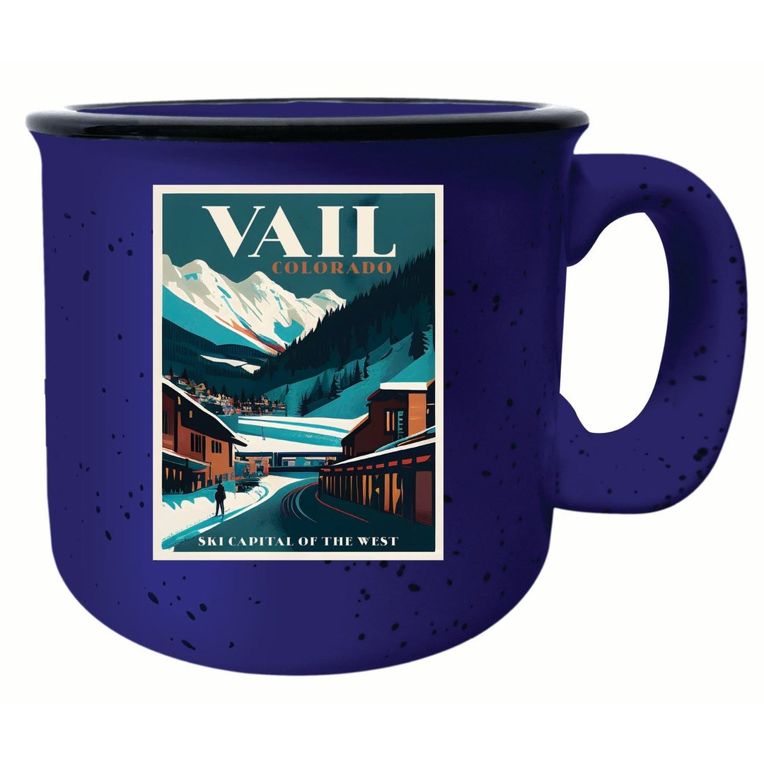 Vail Colorado Design B Souvenir 16 oz Ceramic camping mug Image 4