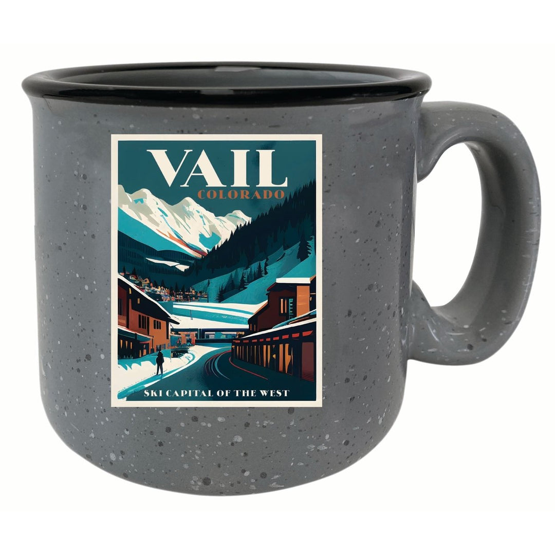 Vail Colorado Design B Souvenir 16 oz Ceramic camping mug Image 4