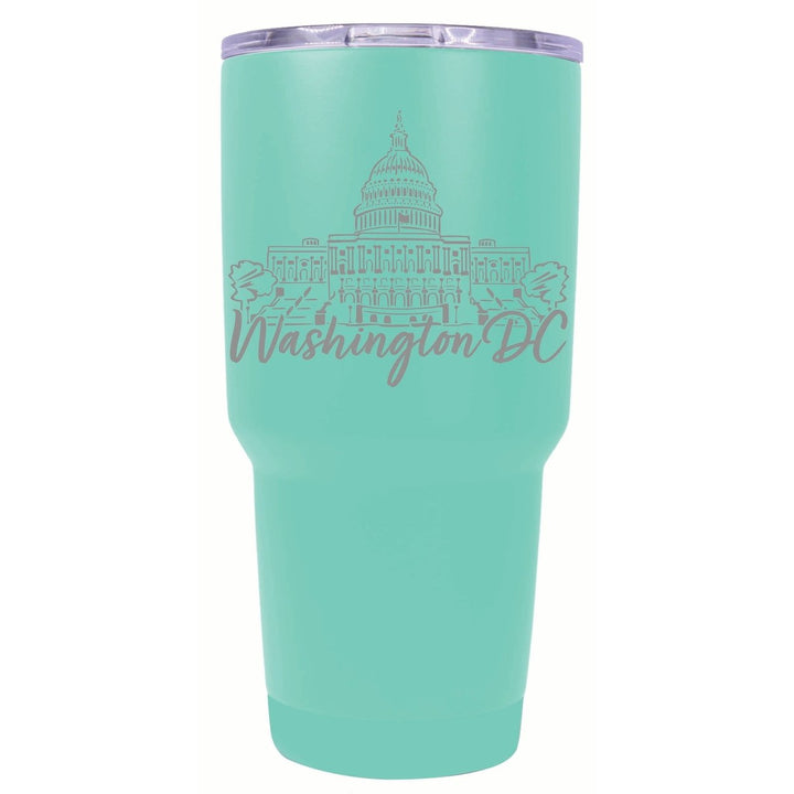 Washington DC Engraving2 Souvenir 24 oz Engraved Insulated Stainless Steel Tumbler Image 1