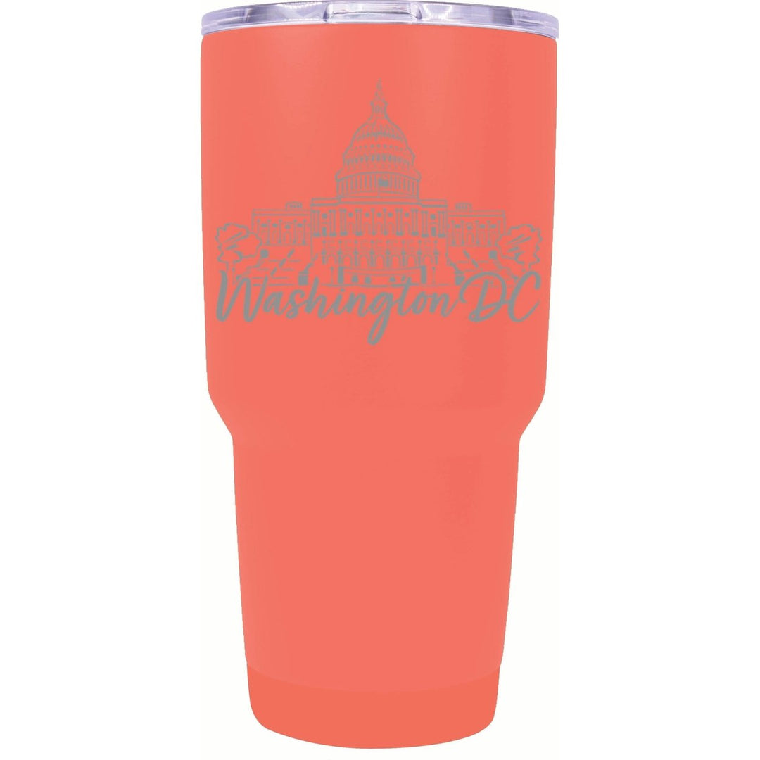 Washington DC Engraving2 Souvenir 24 oz Engraved Insulated Stainless Steel Tumbler Image 3