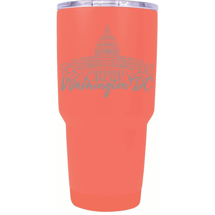 Washington DC Engraving2 Souvenir 24 oz Engraved Insulated Stainless Steel Tumbler Image 3