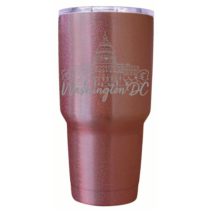 Washington DC Engraving2 Souvenir 24 oz Engraved Insulated Stainless Steel Tumbler Image 6