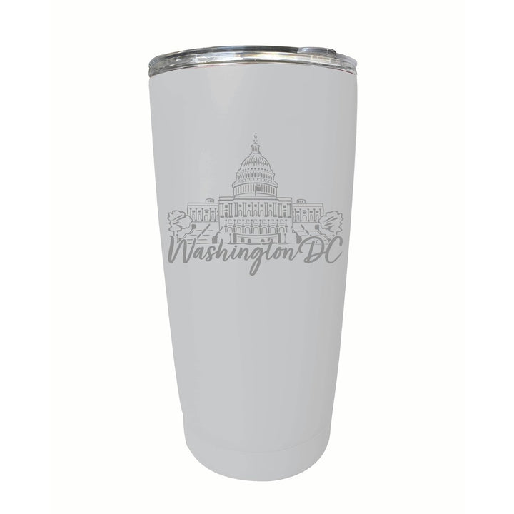 Washington DC Engraving2 Souvenir 16 oz Engraved Stainless Steel Insulated Tumbler Image 8