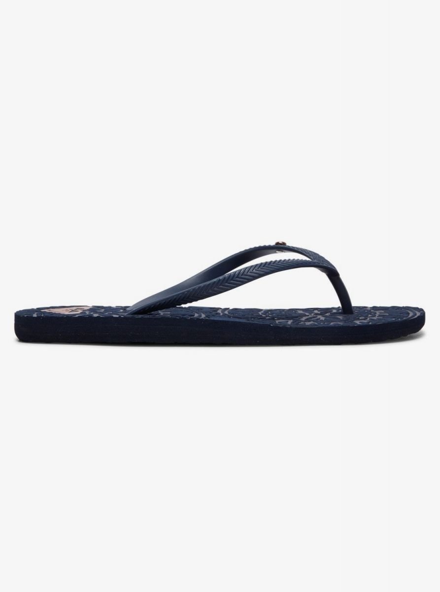 ROXY Womens Antilles Flip Flop Navy - ARJL100798-NVY Navy Image 1