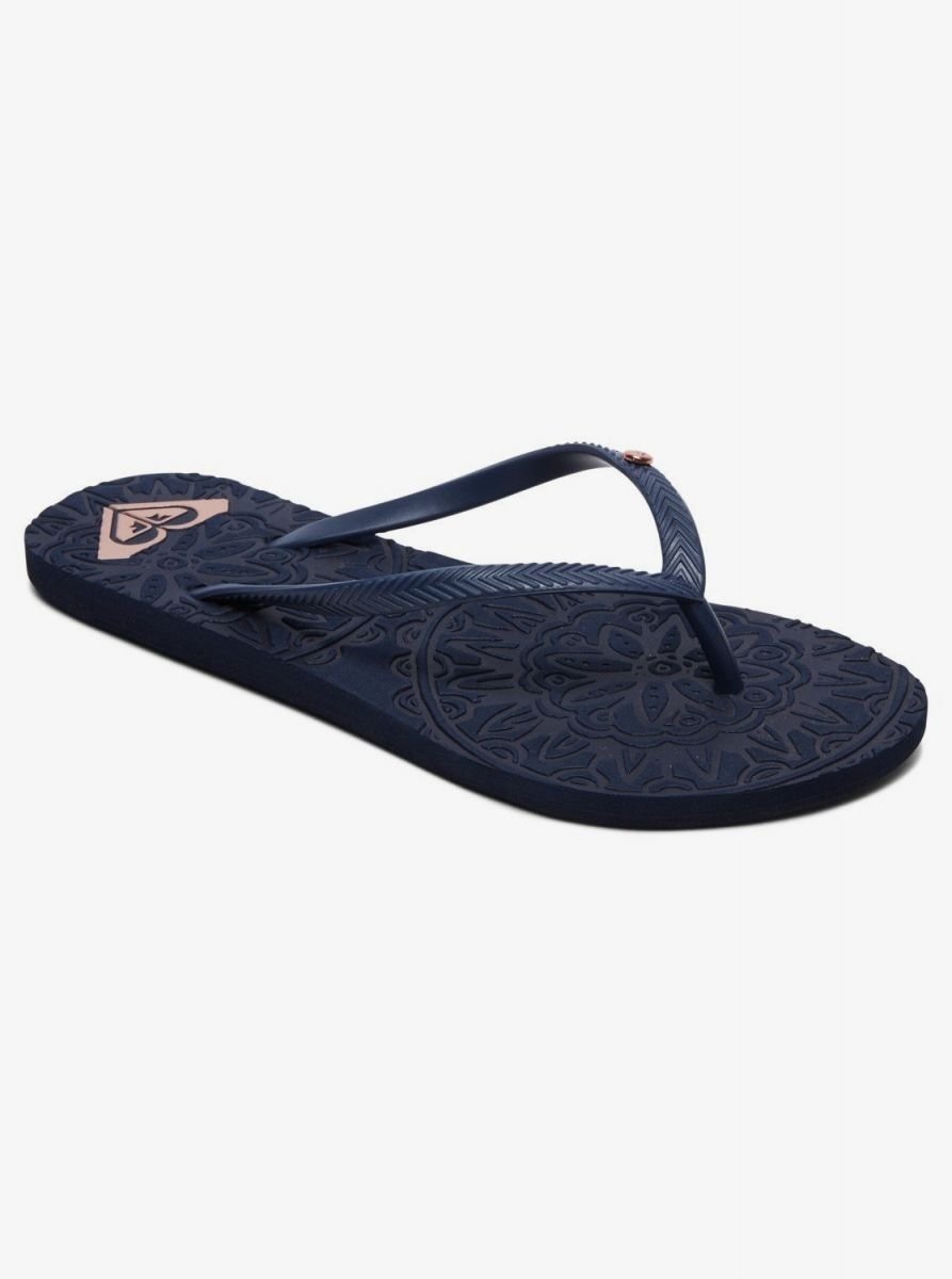 ROXY Womens Antilles Flip Flop Navy - ARJL100798-NVY Navy Image 2