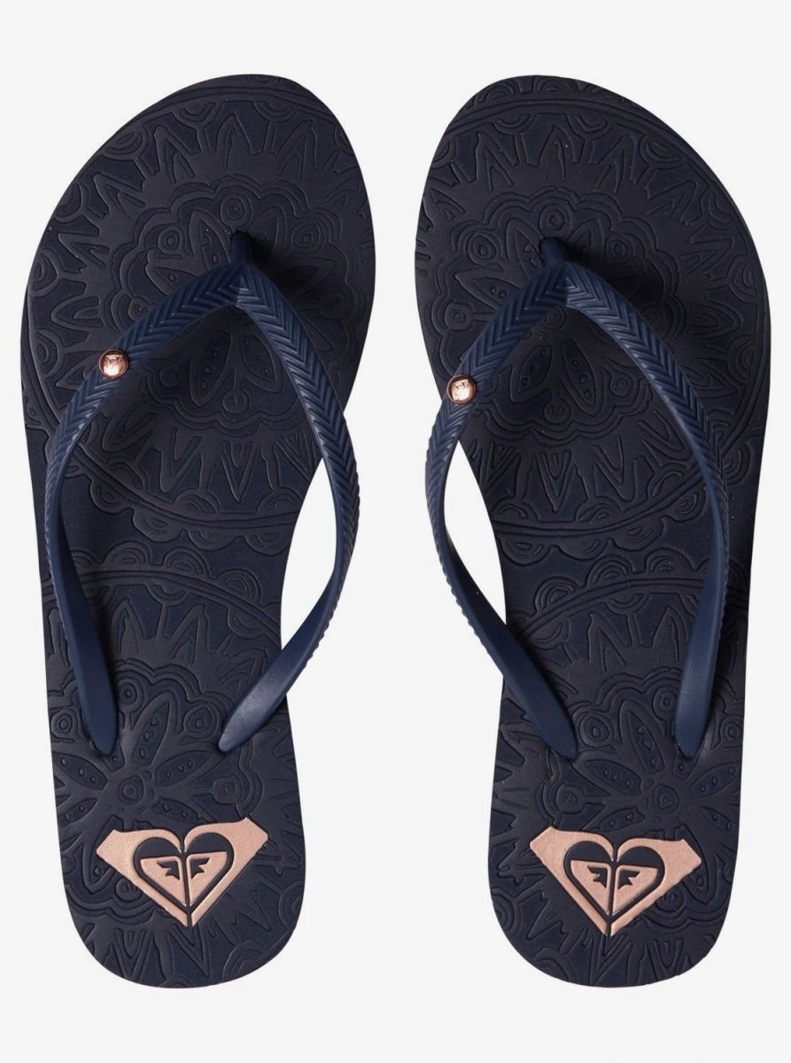 ROXY Womens Antilles Flip Flop Navy - ARJL100798-NVY Navy Image 3