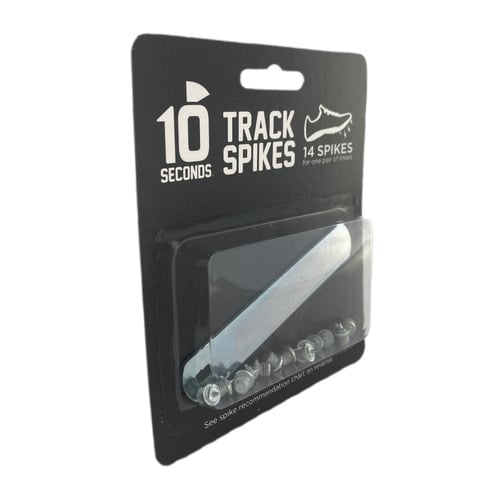 10 Seconds Proline Track Spikes 6mm Silver 14 Spikes Per Pack Model 04037 Image 1