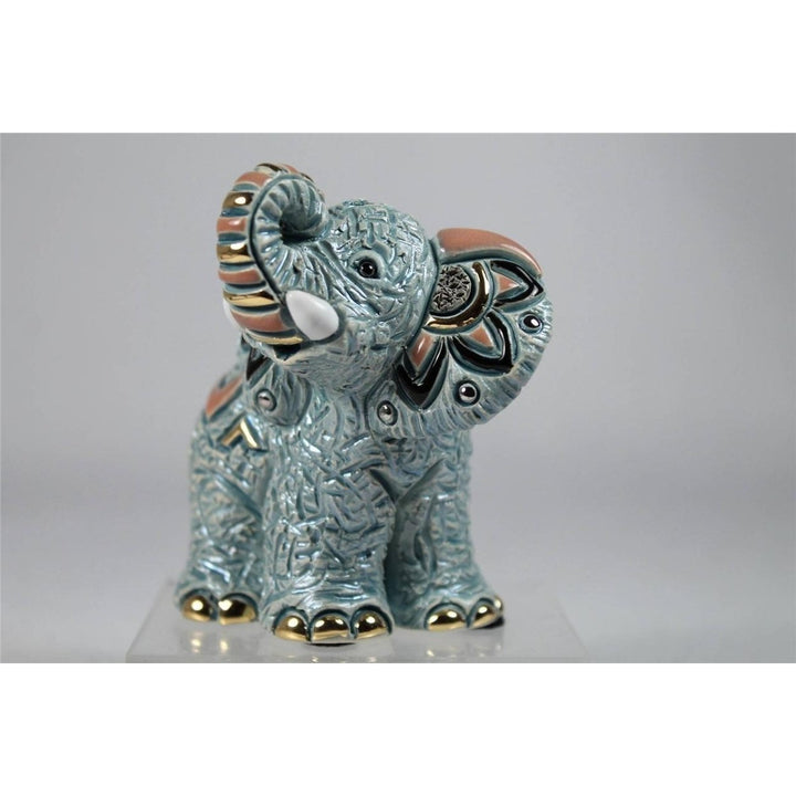 DeRosa Rinconada Family Collection Baby Samburu Elephant - F374 In Box Image 3