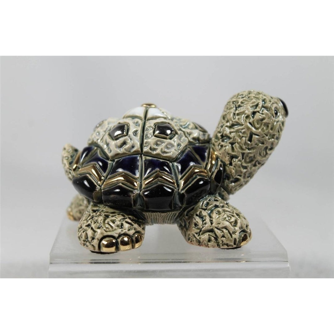 DeRosa Rinconada Family Figurine Baby Green Turtle F379- In Box Image 2