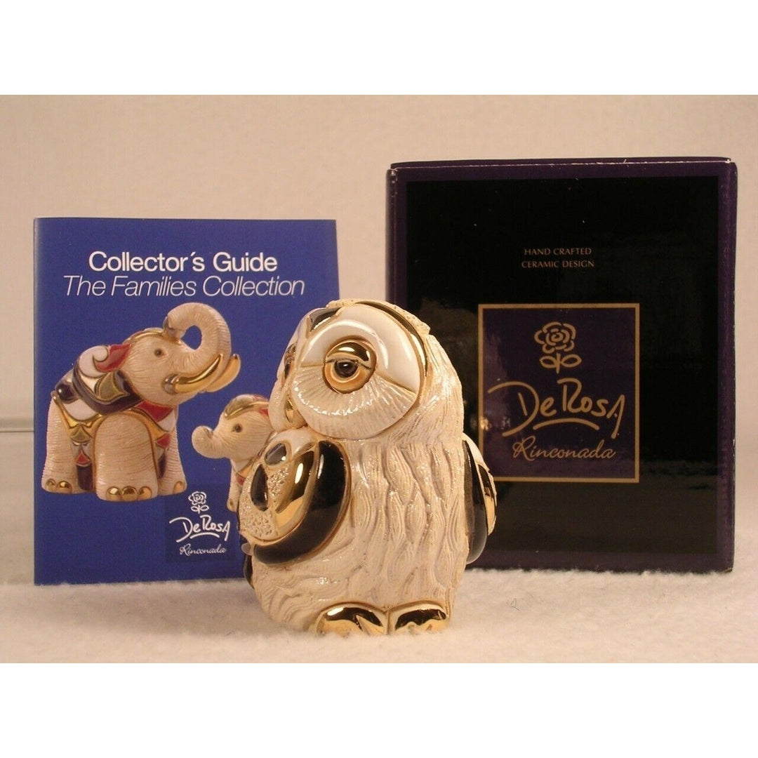 De Rosa Rinconada Family Collection Baby Snowy Owl Figurine - F335 - In Box Image 3