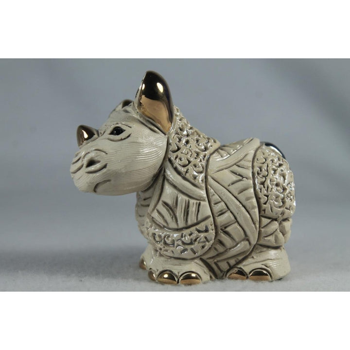 DeRosa Rinconada Family Figurine Baby White Rhino F420 - In Box Image 1