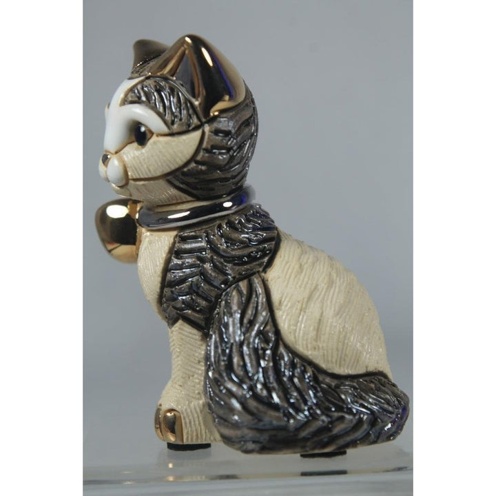 DeRosa Rinconada Family Collection Kitten Cat With Ribbon-F372RD In Box Image 3