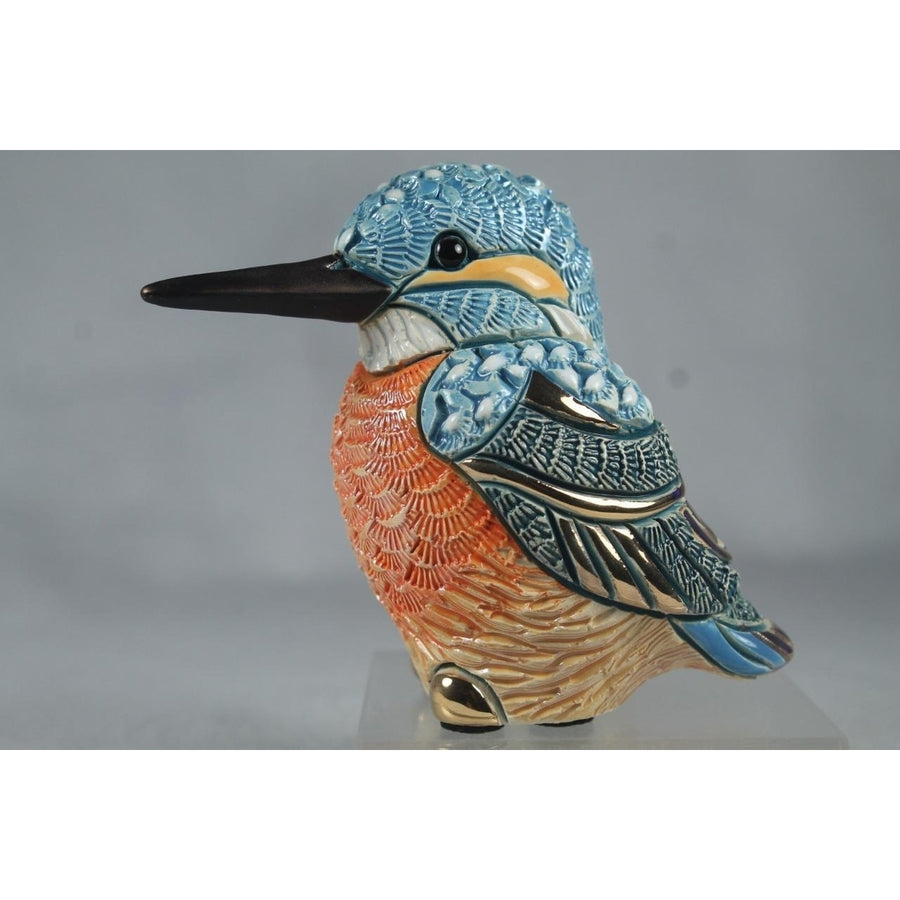 DeRosa Rinconada Family Figurine Adult Kingfisher F232- In Box Image 1