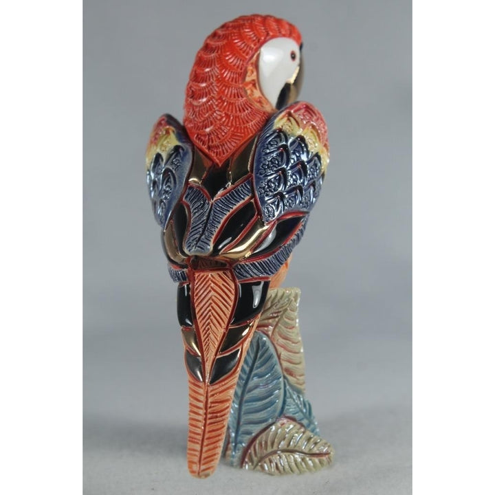 DeRosa Rinconada Family Figurine Red Parrot Great Color F228R- In Box Image 4