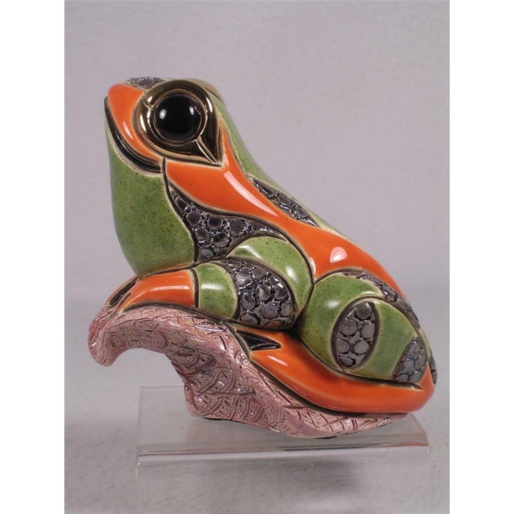 De Rosa Rinconada Family Collection F160 - Adult Frog On Leaf In Box! Image 3