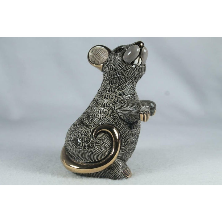 De Rosa Rinconada Family Figurine Zodiac Black Mouse/Rat F223B- In Box Image 1