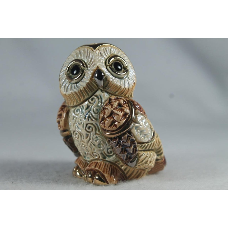 DeRosa Rinconada Family Figurine Baby Boreal Owl II F385BRD- In Box Image 1