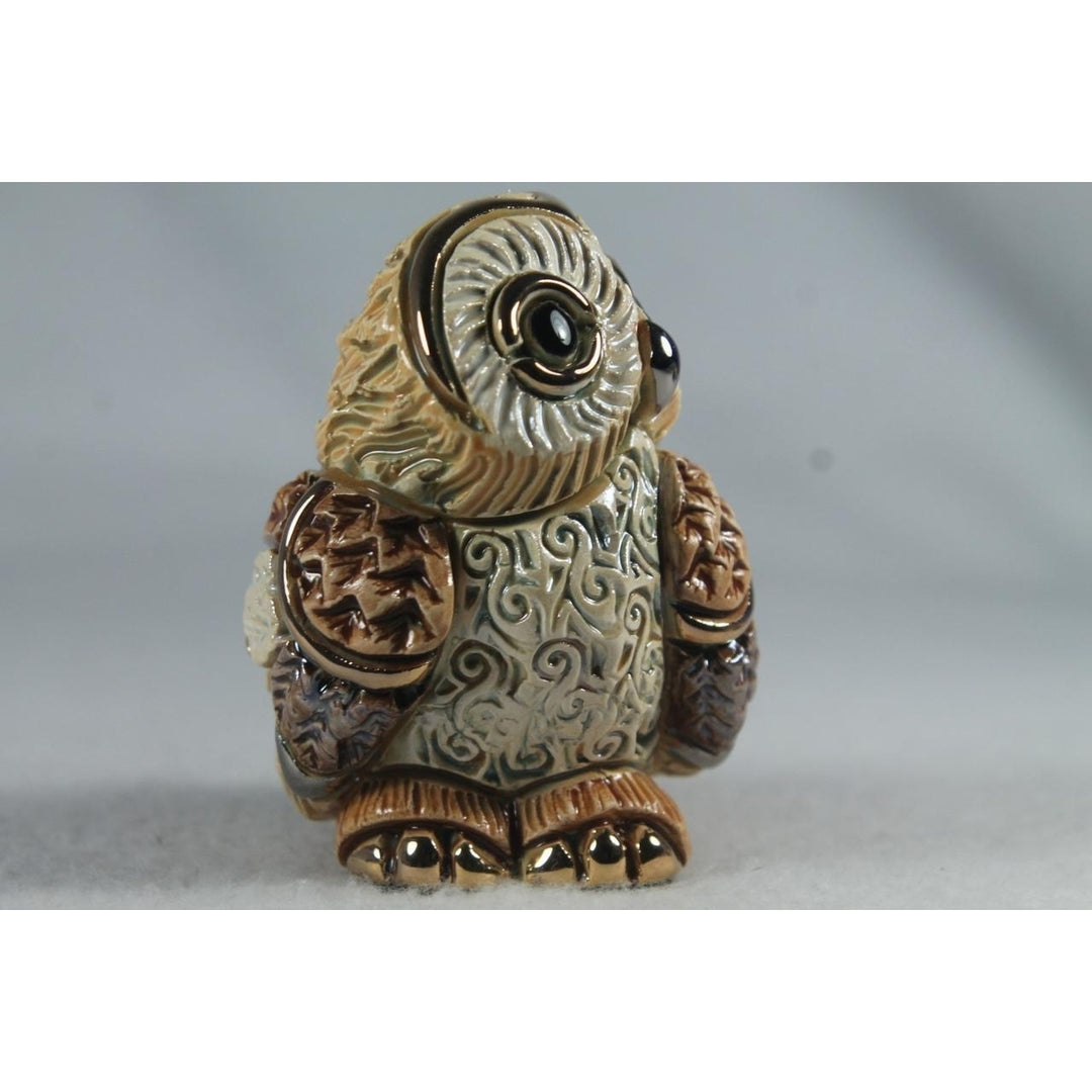 DeRosa Rinconada Family Figurine Baby Boreal Owl II F385BRD- In Box Image 2