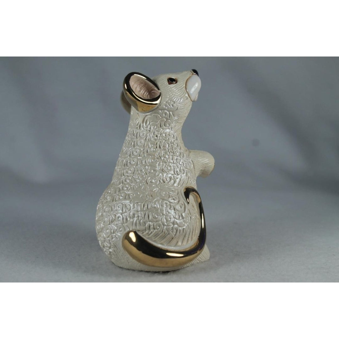 DeRosa Rinconada Family Figurine Zodiac White Rat/Mouse F223W- In Box Image 4