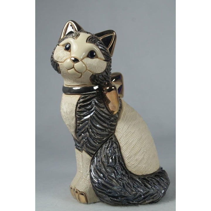 DeRosa Rinconada Family Collection Kitten Cat With Ribbon-F172RD In Box Image 1