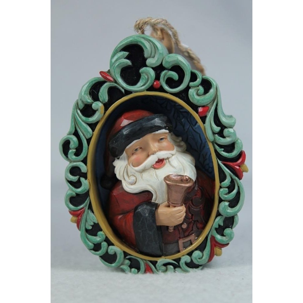 Jim Shore Holiday Manor Santa Diorama 2024 Ornament 6015493 In Box Image 1