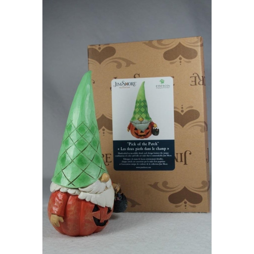 Jim Shore Pick Of The Patch Jack-O-Lantern Gnome Figurine 2024 6014475 NIB Image 4