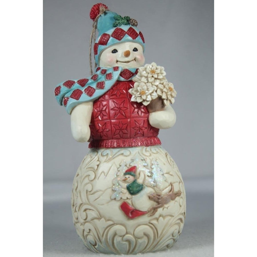 Jim Shore Hooray For Snow Days Snowman Winter Wonderland 6011688 In Box Image 1