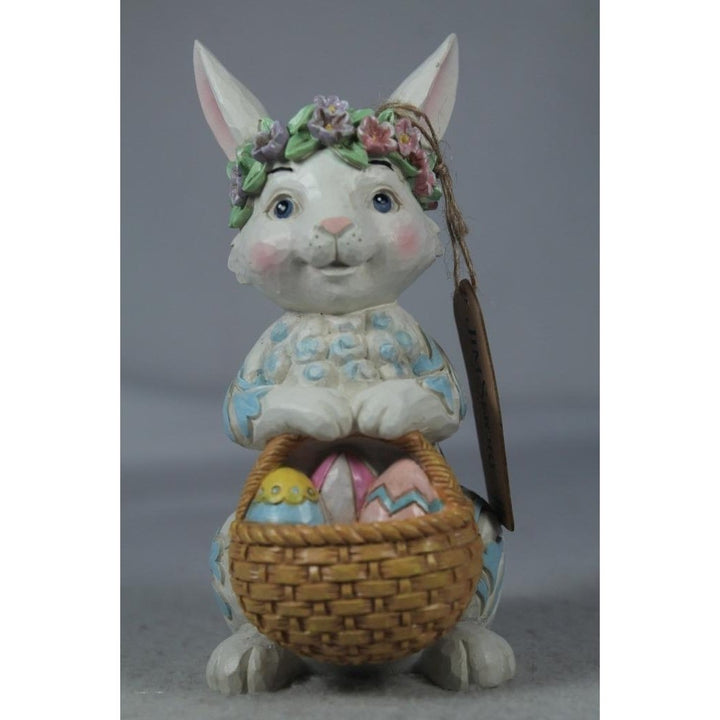 Jim Shore Basket Of Easter Blessings 2023 Pint Size Girl W/Basket 6012443 NIB Image 1