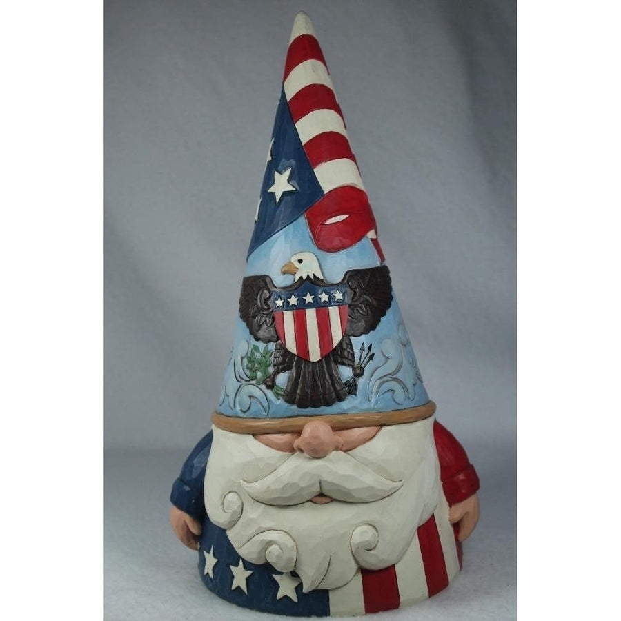 Jim Shore Gnome Of The Free Patriotic Figurine Safe Outdoor 2024 6012433 NIB Image 1