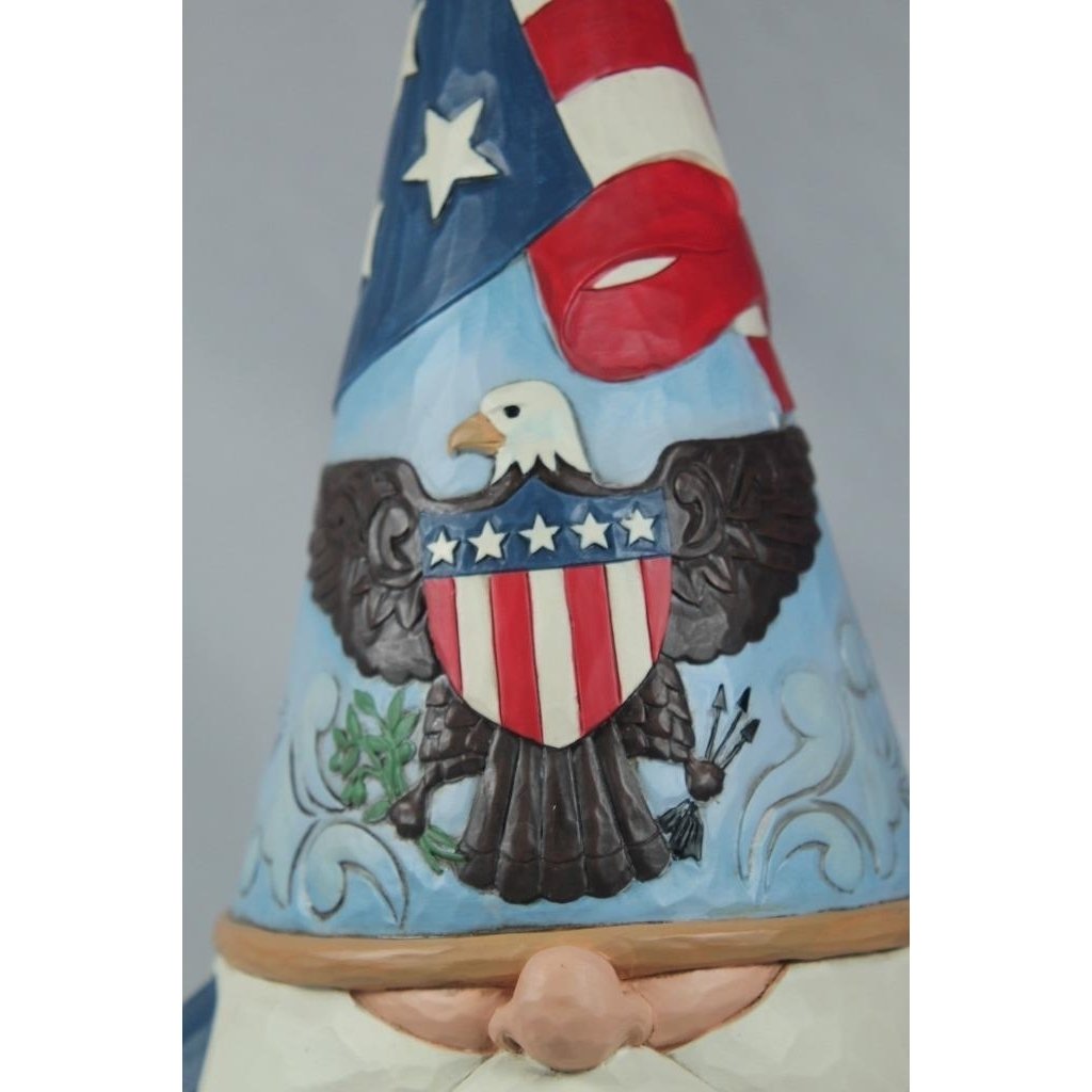 Jim Shore Gnome Of The Free Patriotic Figurine Safe Outdoor 2024 6012433 NIB Image 3