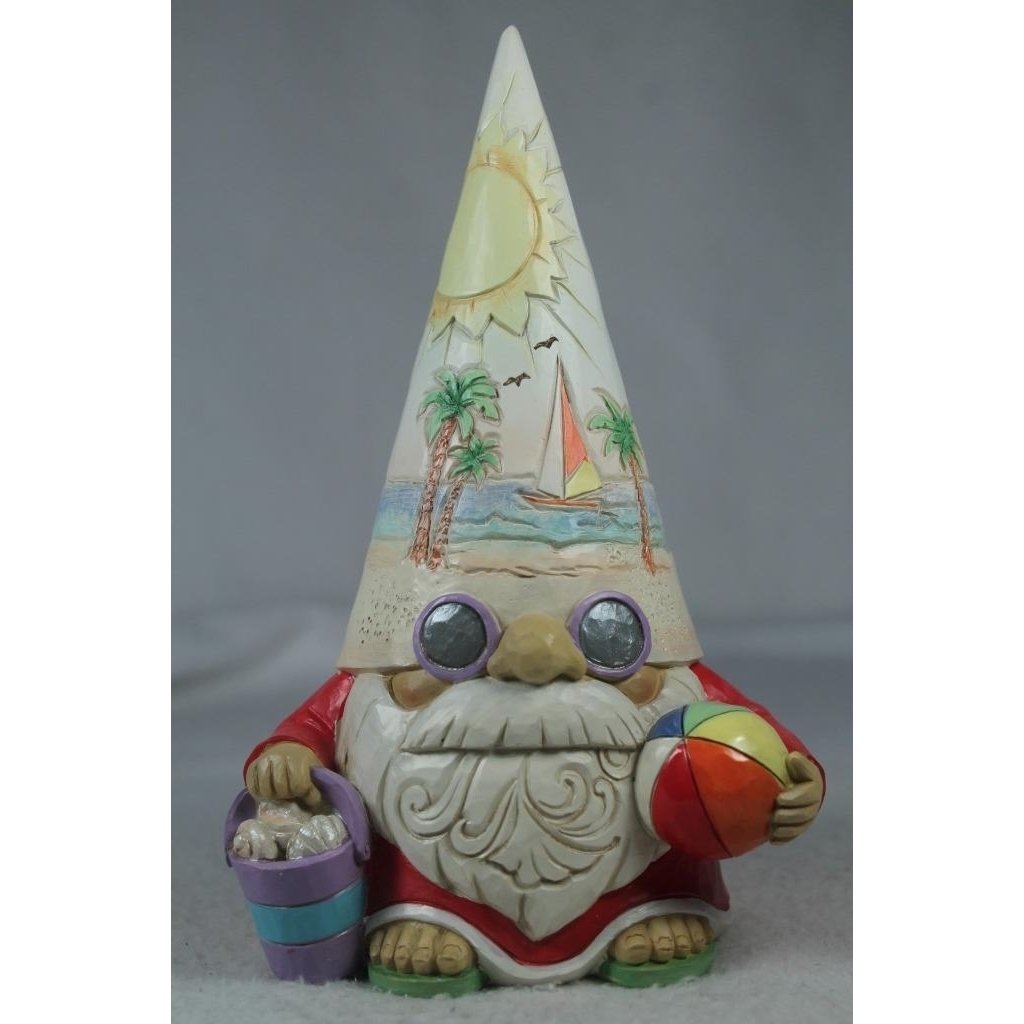 Jim Shore Time For A Shell-ebration Gnome W/Beachball 2023 Fig 6012797 NIB Image 1