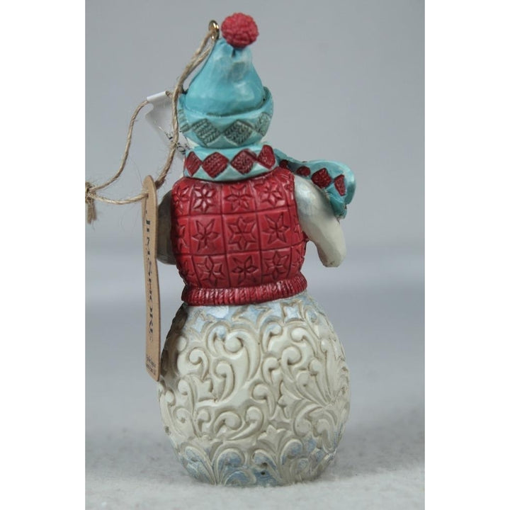 Jim Shore Snowman W/Sledding Scene Winter Wonderland Ornament 6011691 Image 2