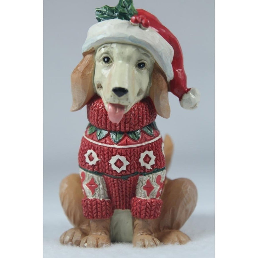 Jim Shore Christmas Dog 2023 Mini Size 6012962 In Box Image 1