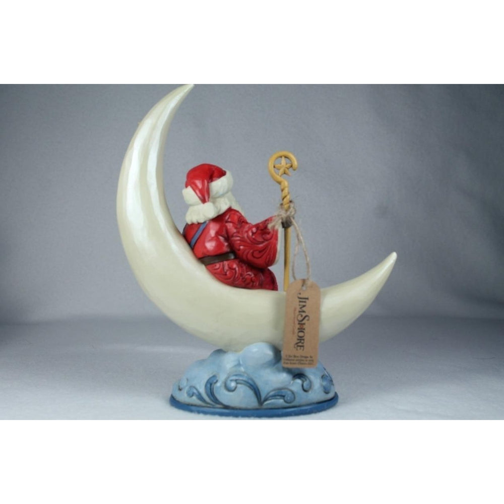 Jim Shore Starry Night 2023 Santa On Crescent Moon Figurine 6012900 In Bx Image 2