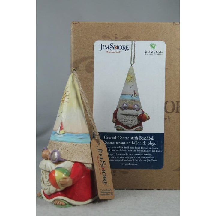 Jim Shore Gnome With Beachball 2023 Ornament 6012800 In Box Image 3