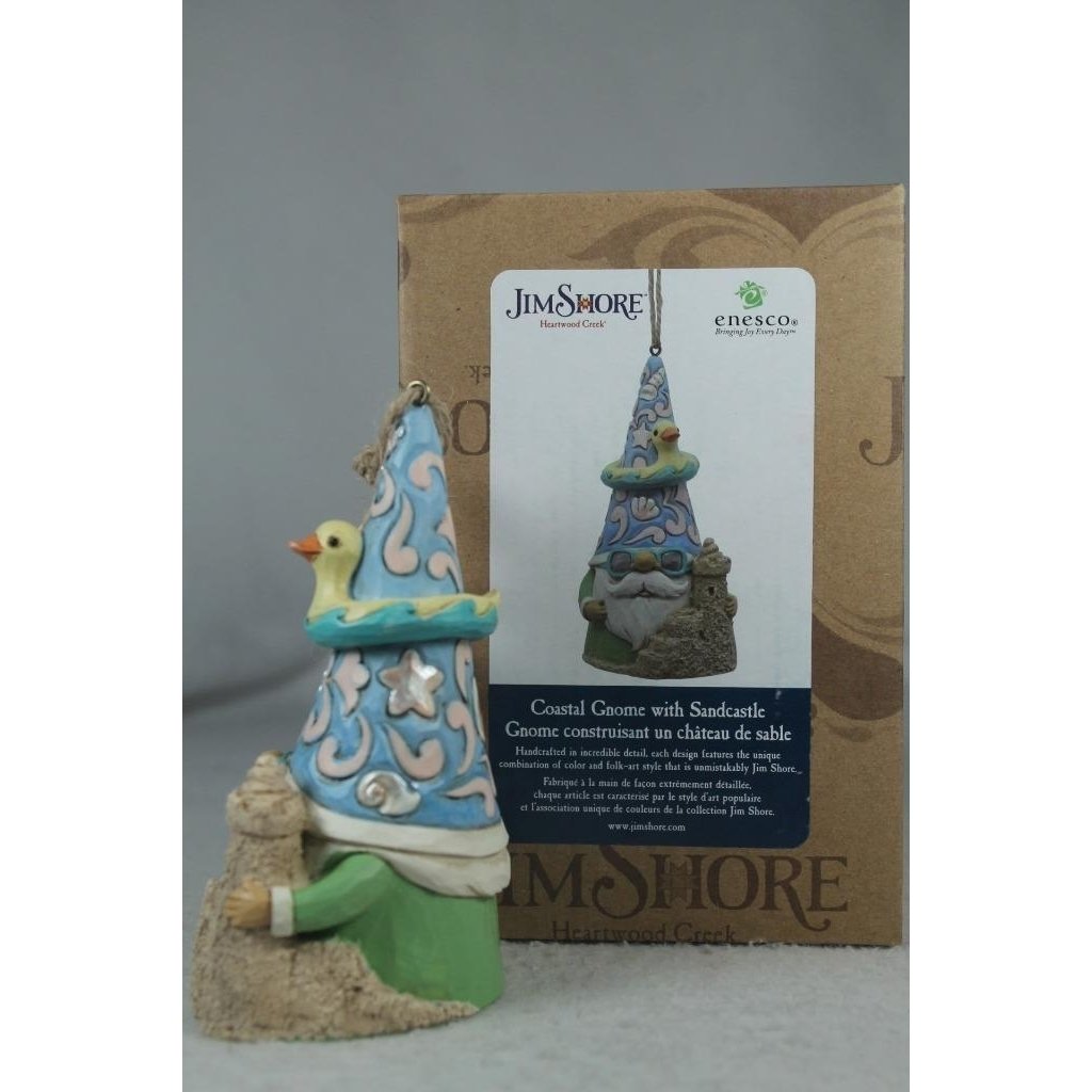 Jim Shore Gnome With Sandcastle 2023 Ornament 6012801 In Box Image 3