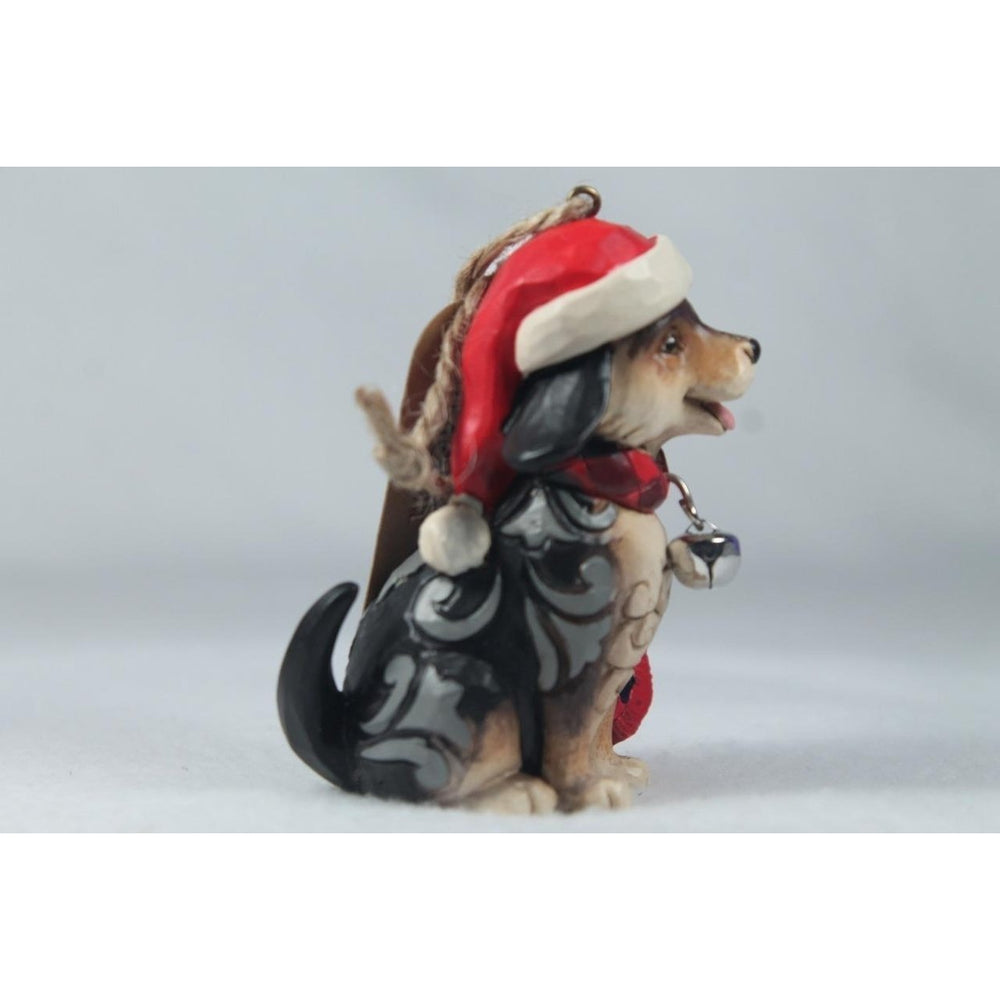 Jim Shore Dog W/ Plaid Scarf Highland Glen 2023 Ornament 6012875 In Box Image 2