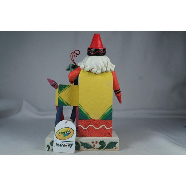 Jim Shore 2022 Hues Of The Holiday Crayola Gnome W/Reindeer 6011237 In Bx Image 2