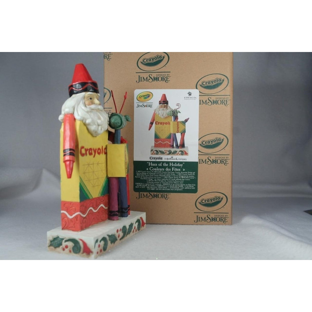 Jim Shore 2022 Hues Of The Holiday Crayola Gnome W/Reindeer 6011237 In Bx Image 3