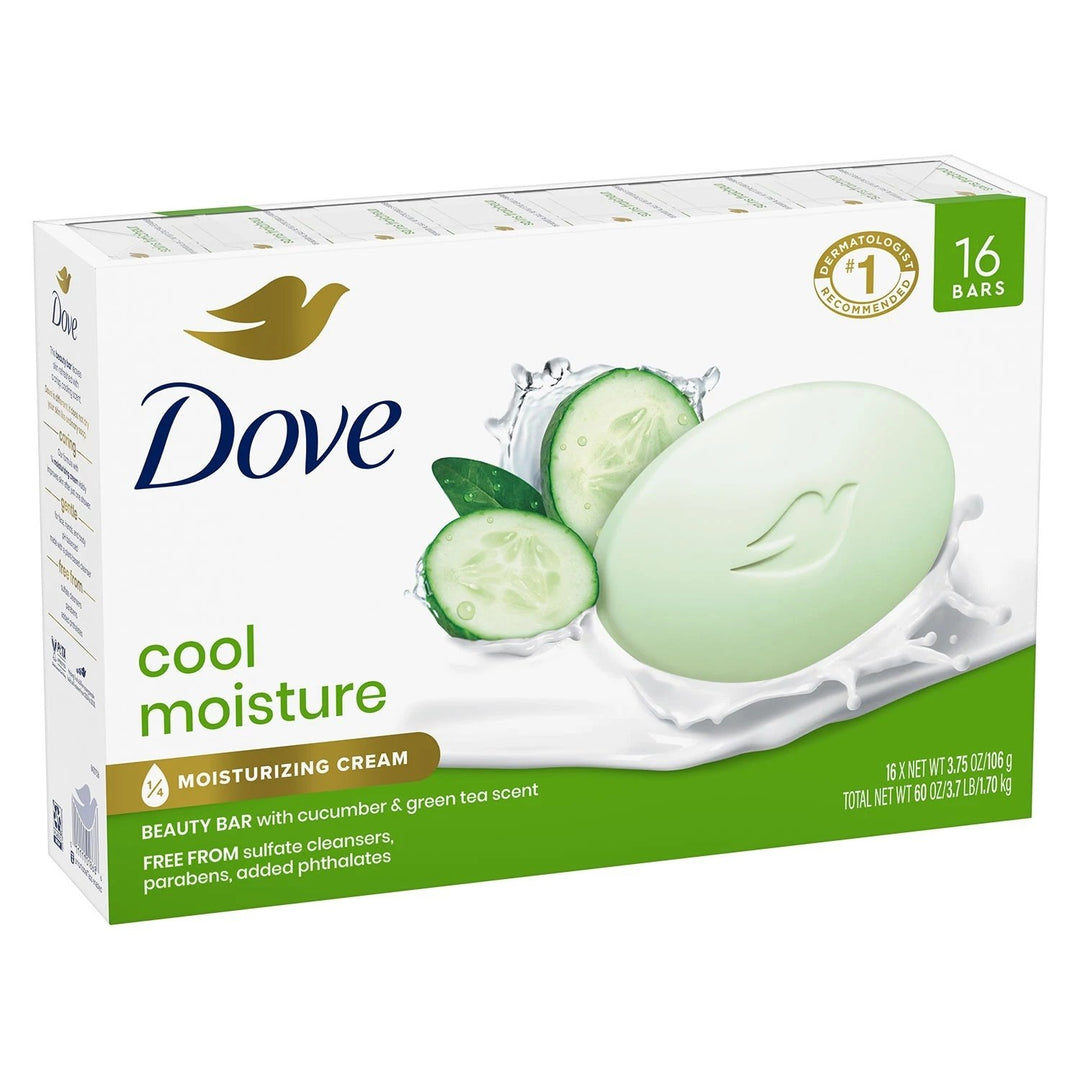 Dove Go Fresh Cool Moisture Beauty Bar 3.75 Ounce (16 Count) Image 2