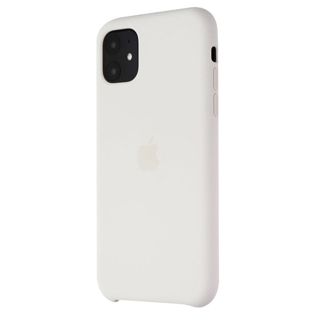 Apple Silicone Case for iPhone 11 Smartphones - White (MWVX2ZM/A) Image 1