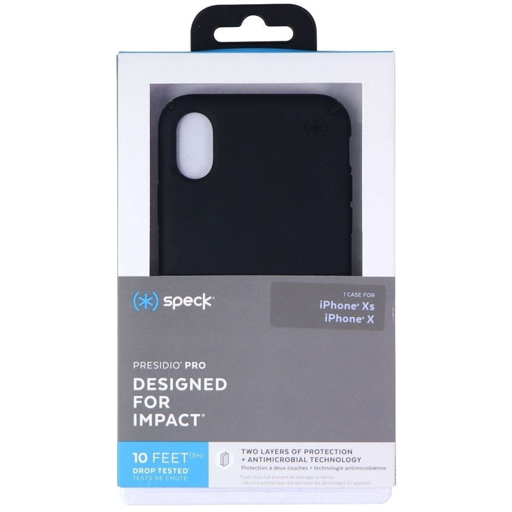 Speck Presidio PRO Series Hard Case for Apple iPhone Xs and iPhone X - Black Image 4