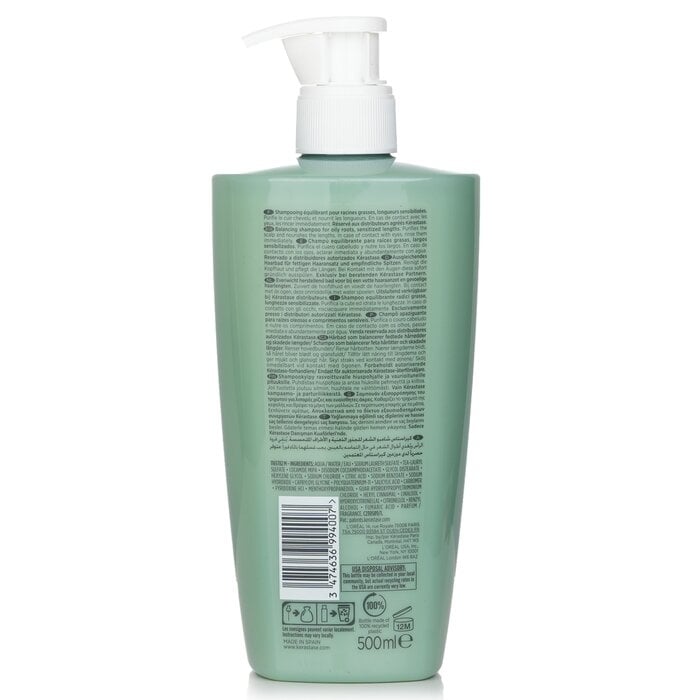 Kerastase - Specifique Bain Divalent Balancing Shampoo (Oily Roots Sensitized Lengths)(500ml/16.9oz) Image 2