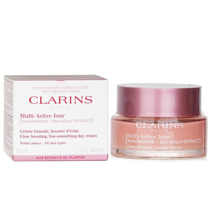 Clarins - Multi-Active Jour ( Niacinamide + Sea Holly Extract) Glow Boosting Line-Smoothing Day Cream All Skin Image 2