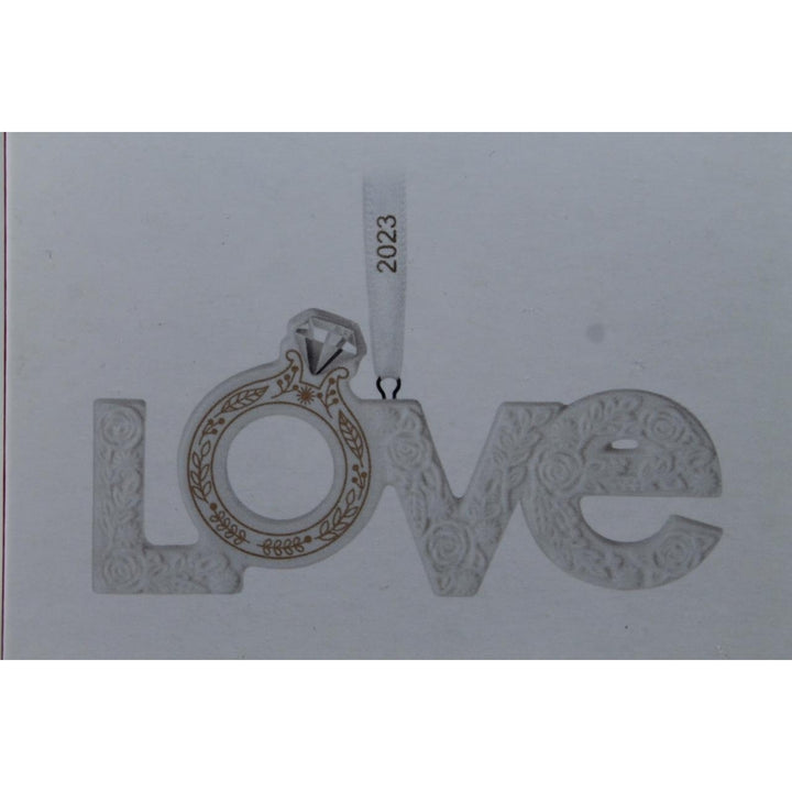 Hallmark Were Engaged! 2023 Dated LOVE Ornament In Box Image 1