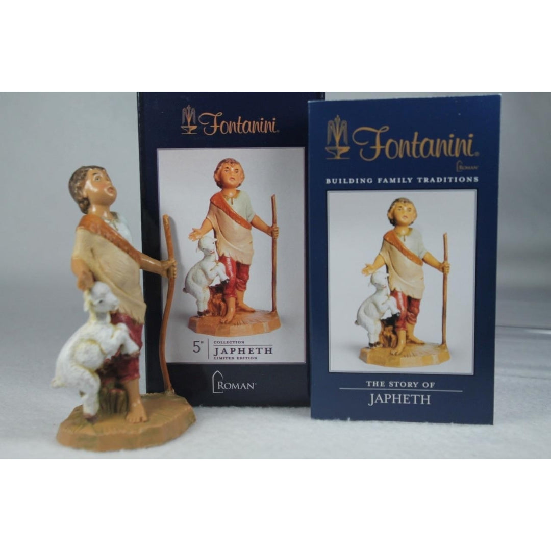 Fontanini -Italy Japheth 2023 LE Boy Shepherd 5" Coll. -Christianity 57119 NIB Image 3