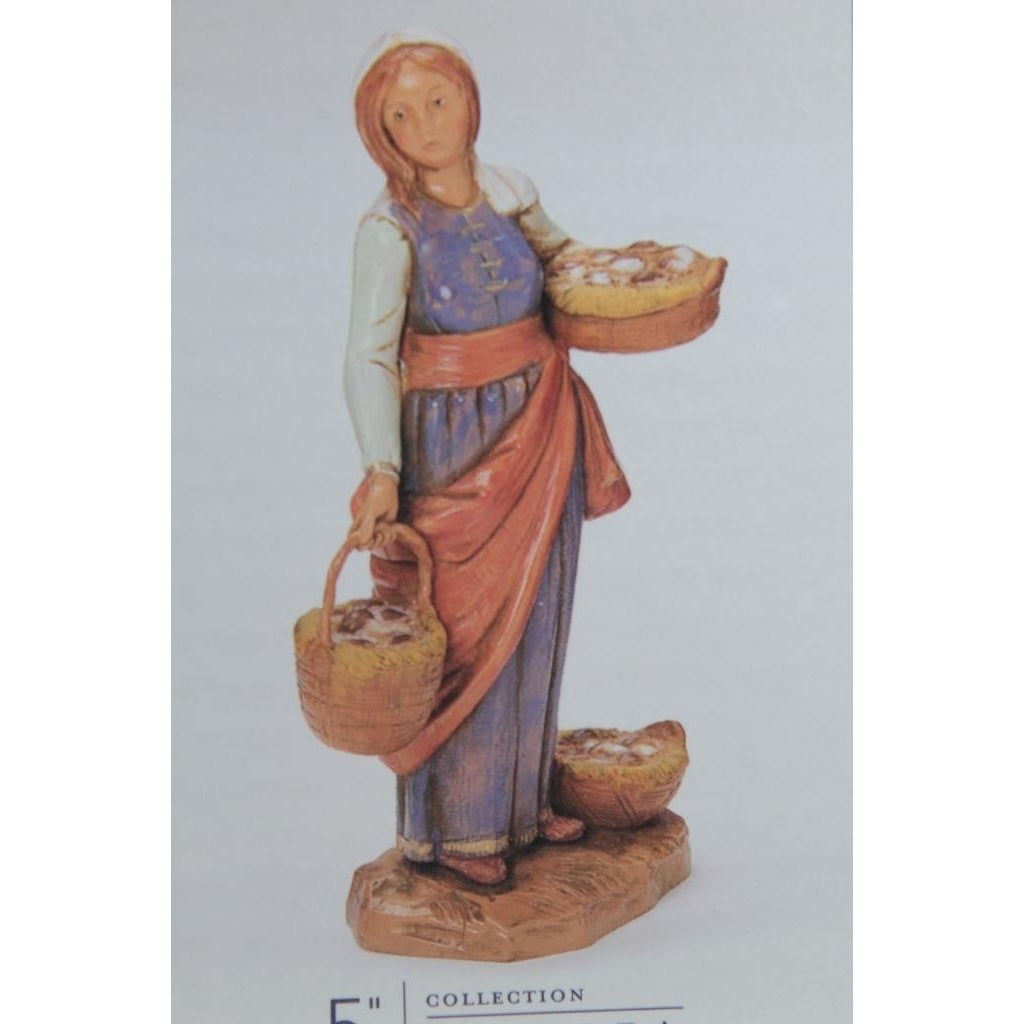 Fontanini -Italy Dahlia Villager - 5" Coll. - Christianity - 59814 In Box Image 1