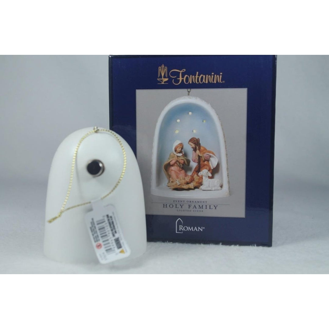 Fontanini-Made In Italy Holy Family LED Light 2024 Event Orn 57024 In Box Image 4